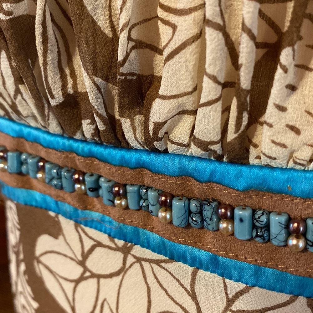 Tropical Strapless Silk Dress - Picture 3 of 14